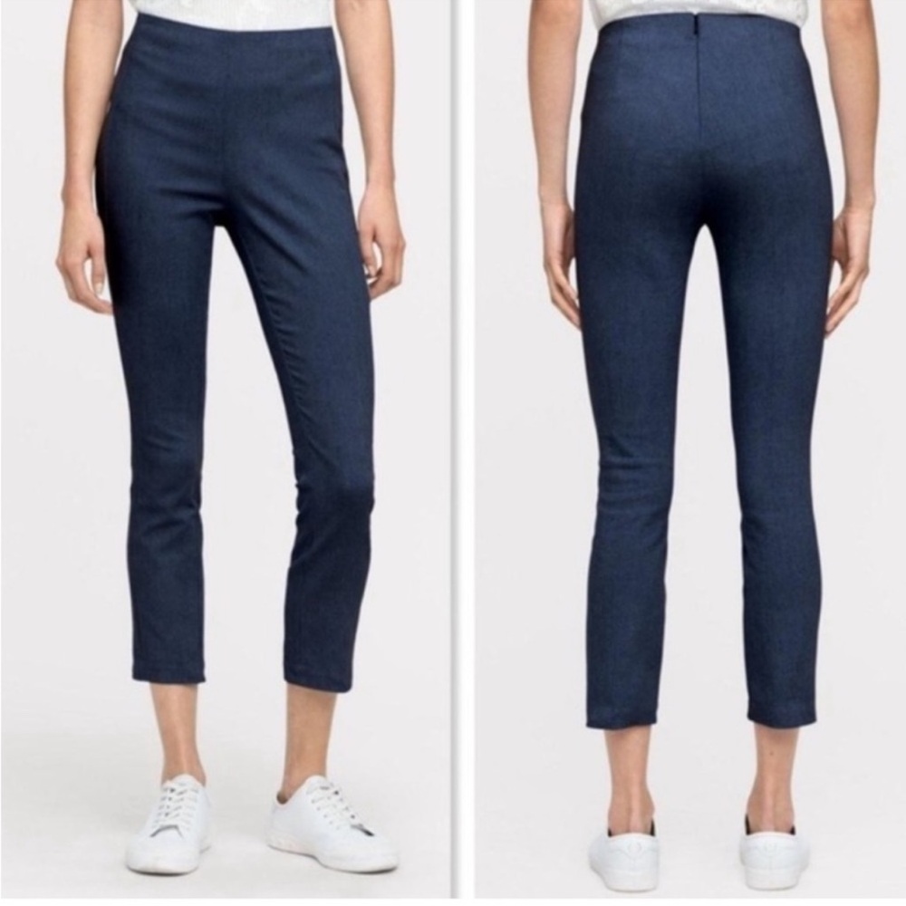 Rag & Bone Simone Slim Ankle Pants Size 4 Dark Blue Stretch Tailored